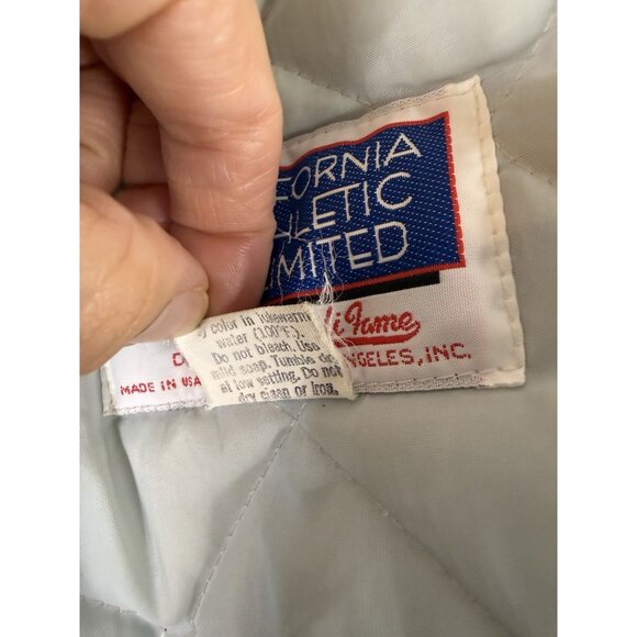 VTG Washington Huskies Satin Jacket Mens L Made In USA Front Back Spell Out READ - Picture 16 of 16